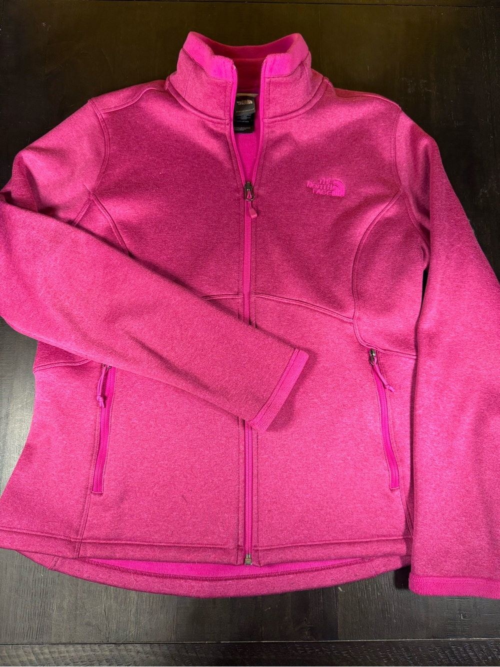 The North Face Agave Full Zip Fleece Jacket Pink Heather Women's Large L/G